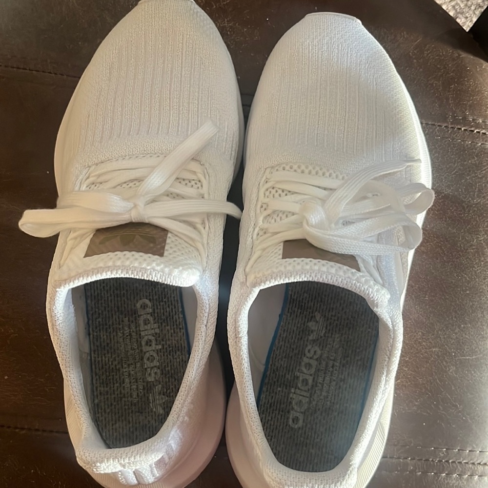 Womens adidas Swift Run Athletic Shoe - White Monochrome